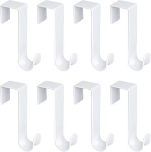 Manufacturer's Over-the-Door Storage Rack With <b>Hooks</b> Plastic Towel and Coat Rack With Storage Basket Nail-Free - Product Image 2