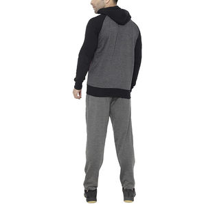 Chándal con cremallera de lana de algodón de alta calidad para hombres y niños, ropa de correr de invierno más vendida con cuello con capucha y estampado de logotipo personalizado - Product Image 2