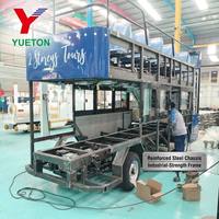 Bus de tourisme électrique à double étage et toit ouvert, directement de l'usine, avec éclairage LED, pour les centres de villégiature, les hôtels, les parcs à thème et les zones touristiques