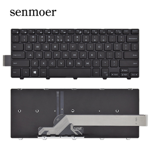 Teclado retroiluminado para ordenador portátil Dell, periférico para computador portátil Dell Inpiron 14-3000, 3441, 3442, 3443, 3467, 3468, 5000, 5442, 14-5443, 5445, <span class=keywords><strong>5447</strong></span>, 5448 - Product Image 1