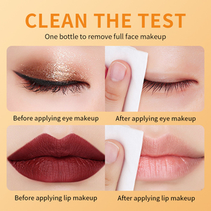 SADOER <b>Vitamin</b> <b>C</b> <b>Liquid</b> Makeup Remover Deep Cleaning 300ml for Face Lip Eyelash Cleansing All Skin Types - Product Image 5