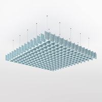 Panneaux acoustiques de plafond en PET recyclé, absorption acoustique en feutre, pour bureaux modernes et projets commerciaux, vente en gros