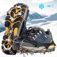 Poignées de neige pour bottes Chaussures Femmes Hommes Enfants Crampons d'escalade sur glace antidérapants