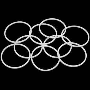 Custom Factory Hot Selling Alkali Resistant PTFE Parts Sealing O-rings PTFE Gaskets Manufacturer White PTFE Sheet Gaskets