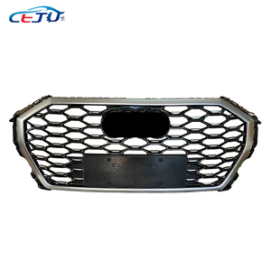 Copertura Griglia Radiatore Superiore per Paraurti Anteriore Accessori Auto Neri Stile Nido d'Ape per Audi Q3 <span class=keywords><strong>SBT</strong></span> 2019-2020 - Product Image 2
