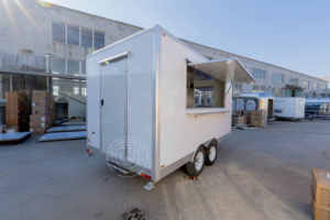 Camion <span class=keywords><strong>remorque</strong></span> alimentaire standard AU peut déplacer 3 évier chariot de nourriture avec hotte et pare-feu <span class=keywords><strong>remorque</strong></span> blanche - Product Image 5