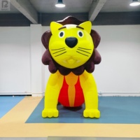 León Inflable Gigante para Publicidad, Modelo de León Inflable de Dibujos Animados, León Inflable
