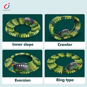 Juego de Pista de Carreras de Dinosaurios Flexible de 183 Piezas para Armar, Juguete Creativo de Dinosaurios Flexibles para Niños - Product Image 5
