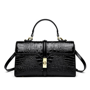 Nouveau Sac Bandoulière Haut de Gamme en Cuir PU Effet Pierre 2025 Grande Capacité Imperméable Antivol Sac à Main Réglable avec Fermeture Éclair en Polyester - Product Image 4