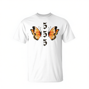 T-shirt Change Angel Number 555 blanc unisexe taille adulte M L XL XXL - Product Image 2