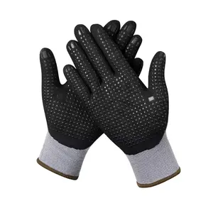 Winter 7 Mil Nitrile Gloves with Firm Grip Anti-Cut PVC Electrical Safety Gloves Heat Proof Hot Butyl Rubber Gloves Food Service