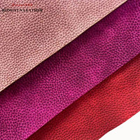 Cuir synthétique PU grain litchi mat, personnalisable, doux et confortable, couleurs riches, pour sacs, canapés et chaises