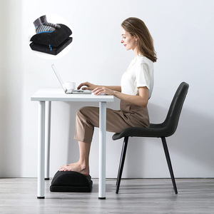 Repose-pieds de bureau rectangulaire personnalisable, coussin surélevé en mousse à mémoire de forme, pour soulager le stress - Product Image 3