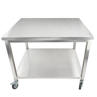 Table de travail commerciale en acier inoxydable de haute qualité pour les hôtels utilisés dans les comptoirs Tables de télévision pour manger la table de travail de restaurant