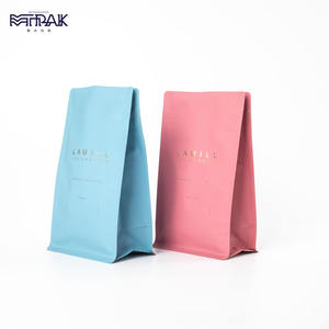 ถั่วสีขาวบรรจุภัณฑ์ถุงกาแฟฟอยล์ถุงด้านล่างแบนที่มีซิปและวาล์ว - Product Image 5