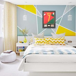Cornice Espositiva per Maglie con Passepartout, Montaggio a Parete in Legno per Maglie da Calcio, Basket, <span class=keywords><strong>Foto</strong></span> e Firme, Shadow Box Nero - Product Image 6