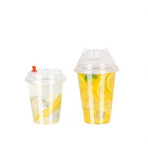 Gobelets en plastique jetables transparents de 12 à 32 oz, gobelets en plastique PP avec couvercles pour boissons, gobelet à café chaud, vente chaude - Product Image 3