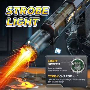 बर्फ माउस इलेक्ट्रिक पानी बंदूक बच्चों इलेक्ट्रिक स्वचालित पानी बंदूक प्लास्टिक यथार्थवादी खिलौने पानी बंदूक - Product Image 2