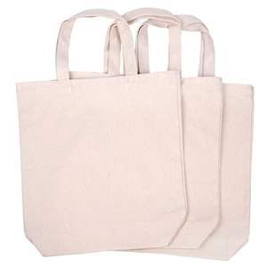 Durable Custom Logo Printed Eco Friendly <b>Recycled</b> Cotton Canvas Reusable Shopping <b>Tote</b> <b>Bag</b> - Product Image 3
