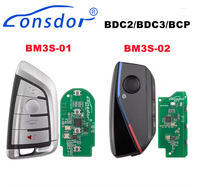 Lonsdor BM3S-01 PCB de Llave Inteligente Universal para BM-W Chasis G BDC2 BDC3 BCP, PCB BM3S-01 con Carcasa para Programador de Llaves K518 K518PRO