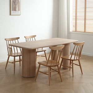 <span class=keywords><strong>Table</strong></span> à manger moderne en <span class=keywords><strong>chêne</strong></span> <span class=keywords><strong>massif</strong></span> de <span class=keywords><strong>haute</strong></span> qualité Design élégant pour meubles de salle à manger - Product Image 5