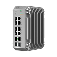 RG-NIS3100-8GT4SFP-HP 8 端口 PoE L2 L3 网管型以太网交换机 SFP 机架式，适用于企业 CCTV 校园网络
