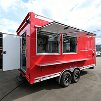 Remorque alimentaire entièrement équipée de 16 pieds, cuisine mobile commerciale, camion de restauration rapide pour les États-Unis, l'Europe et l'Australie