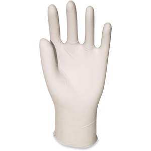 Gants de sécurité jetables Boardwalk 345MCT naturels, taille moyenne, sans poudre, 4 2/5 mil, en latex, 1000/unité par carton - Product Image 2