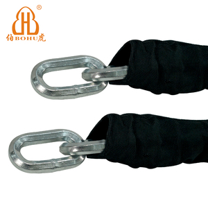Cadenas à <span class=keywords><strong>chaîne</strong></span> BOHU en acier allié zingué haute sécurité Euro Classe-4 pour vélo/moto/porte avec <span class=keywords><strong>chaîne</strong></span> soudée <span class=keywords><strong>antivol</strong></span> et anti-perçage - Product Image 2
