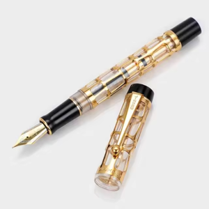 Penna Stilografica di Lusso Century 100 <span class=keywords><strong>con</strong></span> Design Scheletrico Traforato, <span class=keywords><strong>Pennino</strong></span> Fine in Acrilico <span class=keywords><strong>con</strong></span> Convertitore, per Calligrafia e <span class=keywords><strong>Scrittura</strong></span> - Product Image 6