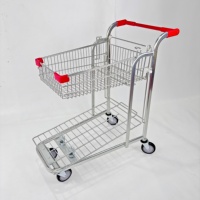Carro de Recolección de Pedidos de Acero para Logística de Alta Resistencia, Carro de Procesamiento de Pedidos, Equipo de Transporte de Plataforma Plana para Centro de Distribución