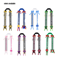 Collier de diplômé Mondon pour la promotion 2026, double tressage, 8 couleurs disponibles