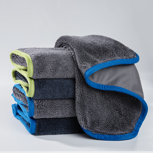 Microfibra Auto Care Detailing Cloth Singe Face Large Twisted Loop Superabsorción Bound Edge Limpieza de automóviles Lavado Toalla de secado - Product Image 1