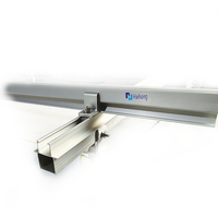 Kit de montage de panneaux solaires sur toit avec supports en aluminium anodisé, haute résistance au vent, installation rapide pour systèmes photovoltaïques domestiques