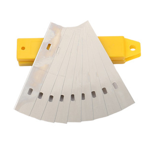 Cleaning Blades 100mm Length 0.45mm Thick Double Hole Durable Metal Scraper For Multi Purpose Cleaning Tools - Product Image 3