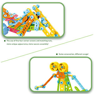 179 Piezas, 10 Modelos en 1, Bloques de Construcción STEM, Juguetes de Plástico para Niños, Tornillos y Tuercas para Ensamblar - Product Image 3