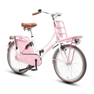 TXED-Vélo de ville classique de <span class=keywords><strong>26</strong></span> <span class=keywords><strong>pouces</strong></span> pour <span class=keywords><strong>femme</strong></span>, cadre en acier, selle souple, simple vitesse, frein V, vélo de route urbaine - Product Image 2