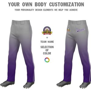Pantalon de baseball droit pour homme Bossypro avec bande latérale, logo et nom personnalisés, respirant, 100 % polyester - Product Image 3