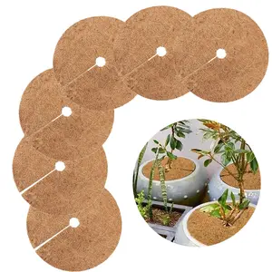 Оптовая продажа, кокосовый мульчирующий диск, 60 см, натуральный кокосовый диск, биоразлагаемый кокосовый диск
