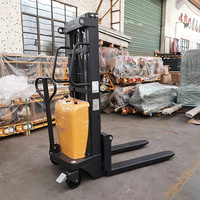 Nouveau transpalette électrique de 1500 kg, hauteur de levage de 3,5 m, batterie au lithium, pneus en polyuréthane, utilisation en allée étroite, modèle à commande manuelle EA-A