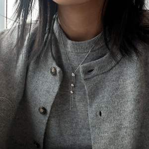 สร้อยคอจี้ไข่มุกทรงองุ่นเล็กเงินแท้ S925 ดีไซน์หรูหรา ทันสมัย สำหรับผู้หญิง - Product Image 2