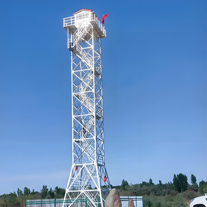 Torre de Vigilancia de Acero de Tamaño Personalizado, Torre de Telecomunicaciones <span class=keywords><strong>para</strong></span> Seguridad Penitenciaria, <span class=keywords><strong>Riego</strong></span> Agrícola y Vigilancia - Product Image 1