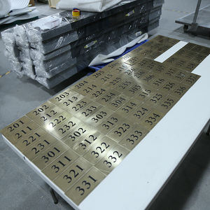 OEM <b>Modern</b> Black 3d Office Name Plate Rectangular Acrylic <b>House</b> <b>Number</b> Sign Custom logo Toilet Door Signs - Product Image 6