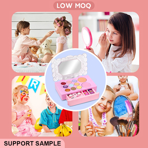 Zhorya set regalo per <span class=keywords><strong>pennelli</strong></span> da trucco per bambini finti di giocare kit giocattolo cosmetico rosa - Product Image 6
