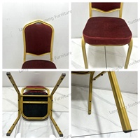 Chaise Trône Couronne Royale Dorée de Luxe Élégante et Fantaisie avec Revêtement en Velours pour Mariage, Banquet et Événements