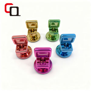 Changqin DL6758 Style commun partie métallique accessoire <span class=keywords><strong>de</strong></span> mode délicat Nickel <span class=keywords><strong>Euro</strong></span> Style sac à main et sac à main tourner serrure - Product Image 6