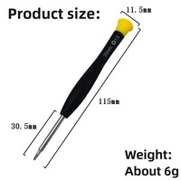 Jeu de tournevis magnétiques de précision avec embouts en acier trempé, kit d'outils de réparation multifonction pour démontage de téléphones et montres
