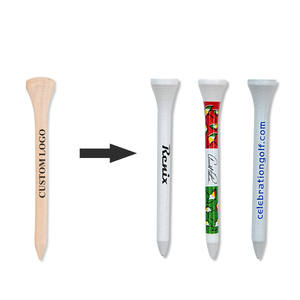 Tees de Golf en bois de bambou, Logo personnalisé, couleur professionnelle colorée Multiple avec impression de Logo - Product Image 4