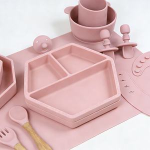 Juego de Alimentación para Bebés de Silicona Segura y No Tóxica de Naike, Productos de Grado Alimenticio Personalizados para Niños - Product Image 3