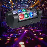 Amélioration professionnelle des nouvelles fonctionnalités Mini lumière de scène laser 8 3w DMX512 tête mobile ktv lumière oem/odm lumière activée par la voix